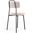 Ver imagem 7 de Kit 04 Cadeiras Decorativas Estofada Para Sala De Jantar Barcelona L02 Suede Bege - Lyam Decor