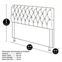 Ver imagem 3 de Cabeceira Cama Box Queen Size Sarah 160cm com Frame Suede Bege Claro - Abmaza