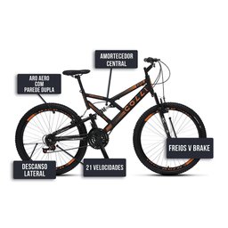 Bicicleta Colli Gps Aro 26 Aero com 21 Marchas - 5 Bicicleta Colli Gps Aro 26 Aero com 21 Marchas - 5