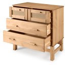 Ver imagem 3 de Cômoda em Madeira e Rattan 04 Gavetas