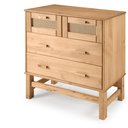 Ver imagem 2 de Cômoda em Madeira e Rattan 04 Gavetas