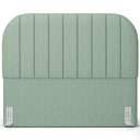 Ver imagem 3 de Cabeceira Cama Box Queen Estofada Orgânica 160cm Alice W01 Linho Verde Menta - Lyam Decor