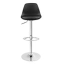 Ver imagem 2 de Banqueta Saarinen Cromada com Assento Preto