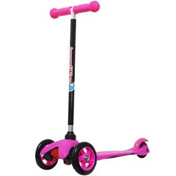 Patinete Infantil 3 Rodas em Gel Freio Feminino Menina Rosa Importway BW-011-R - 1