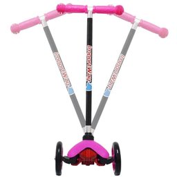 Patinete Infantil 3 Rodas em Gel Freio Feminino Menina Rosa Importway BW-011-R - 3