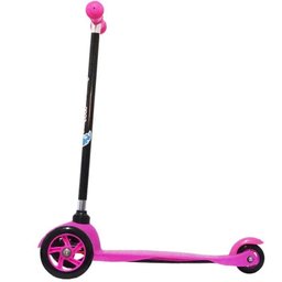 Patinete Infantil 3 Rodas em Gel Freio Feminino Menina Rosa Importway BW-011-R - 4
