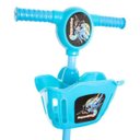 Ver imagem 3 de Patinete Infantil 3 Rodas Gel Musical Cesta Luzes Masculino Menino Azul Importway BW-010-AZ