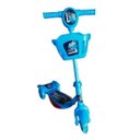 Ver imagem 1 de Patinete Infantil 3 Rodas Gel Musical Cesta Luzes Masculino Menino Azul Importway BW-010-AZ