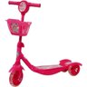 Patinete Infantil 3 Rodas Gel Musical Cesta Luzes Feminino Menina Princesa Rosa Importway BW-010-R - 2