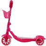 Patinete Infantil 3 Rodas Gel Musical Cesta Luzes Feminino Menina Princesa Rosa Importway BW-010-R - 4
