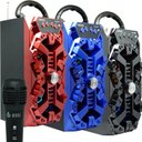 Ver imagem 2 de Caixa Som Amplificada Portátil Bluetooth Mp3 Fm USB SD Aux Bateria 8W Rms + 1 Microfone