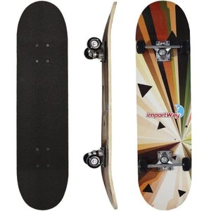 Skate Infantil 31´´ Iniciante Montado Completo Masculino Feminino Importway Bw-014 Estampado