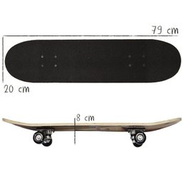 Skate Infantil 31´´ Iniciante Montado Completo Masculino Feminino Importway Bw-014 Estampado - 2
