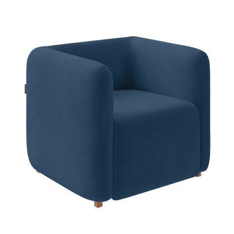 Poltrona Sala de Estar Decorativa Laguna Veludo K01 - D’Rossi