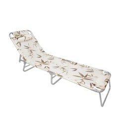 Espreguiçadeira Slim Colors Alumínio Estampa Bambu com Alça Zaka - 1