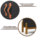 Ver imagem 6 de Buffet Aparador Balcão 3 Portas Sonetto Puxador em Couro para Sala Jantar