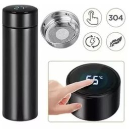 Garrafa Térmica 500ml com Medidor de Temperatura Digital Led - 5