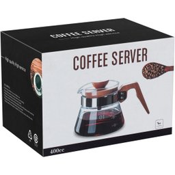 BALZAC CAFETEIRA 10x18x18cm 400ml BOROSILICATO TRANSP TAMPA MADEIRA - 2