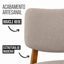 Ver imagem 3 de Kit 4 Cadeira de Jantar Madeira Maciça Manuela Estofada Premium Ergonomica Confortável Di Franco