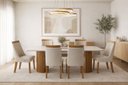 Ver imagem 1 de Sala de Jantar Mesa 1,80 e 6 Cadeiras -bellagio - Domus