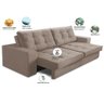Sofá Retrátil e Reclinável 2 Lugares 1,50m com Molas Giovana Suede Capuccino Madelina Decor - 2