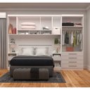 Ver imagem 2 de Guarda Roupa Dormitório Modulado Alpes Casal 1,38 m - Roupeiro Luciane M02:Branco