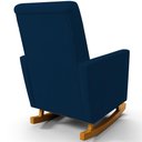 Ver imagem 2 de Poltrona de Amamentação com Balanço Ravena W01 Suede Azul Marinho - Lyam Decor