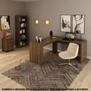 Ver imagem 1 de Conjunto de Escritório com Escrivaninha 03 pç CJ43018-069 Tecno Móbili - Tecno Móbili Nogal