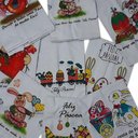 Ver imagem 6 de Pano de Prato Estampado Pascoa 0,45 X 0,71cm 3und Branco