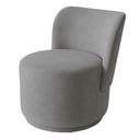Ver mais imagens de Poltrona Orgânica Redonda Suede Cinza Luxo Cinza Moderna Confortável Design P/ Sala Espera Recepção