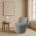 Ver imagem 7 de Poltrona Orgânica Redonda Suede Cinza Luxo Cinza Moderna Confortável Design P/ Sala Espera Recepção