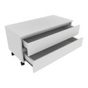 Ver imagem 4 de Gabinete Banheiro 2 Gavetas com Rodízios 80cm Multimóveis VCR10083 Branco