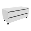 Ver imagem 1 de Gabinete Banheiro 2 Gavetas com Rodízios 80cm Multimóveis VCR10083 Branco