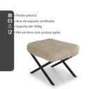 Ver imagem 4 de Puff Pelucia Vito Pé de Ferro Preto Fosco