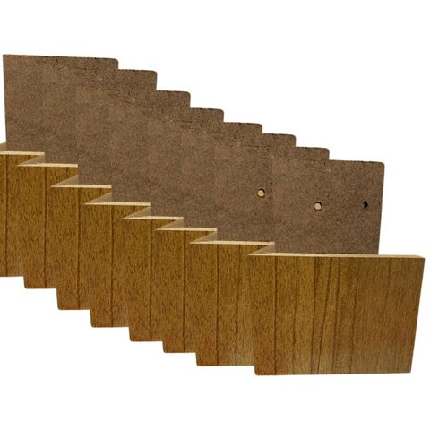 Kit C/8 Pes de Madeira Cinamomo P/ Guarda-roupa