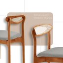 Ver imagem 4 de Sala de Jantar Mesa Flora 240cm Tampo Laminado Barril e 8 Cadeiras Noronha Premium Moderna Mobília