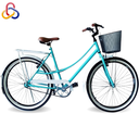 Ver imagem 1 de Bicicleta Caiçara Aro 26 Vintage Retrô Azul/branco Ello Bike