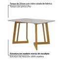 Ver imagem 5 de Mesa de Jantar 4 Lugares Tampo de Vidro Califórnia Natural