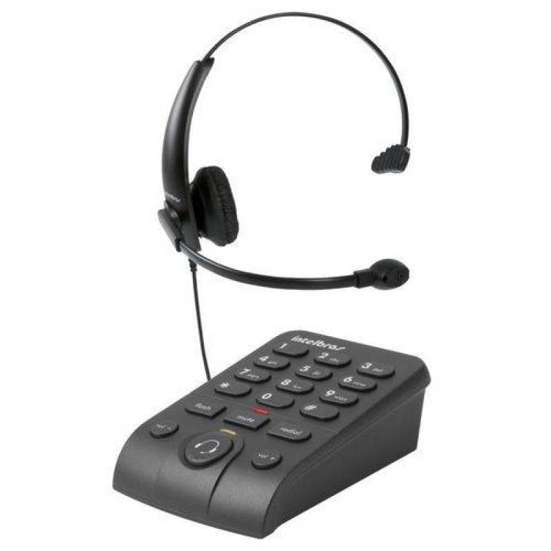 Telefone com Suporte Cabeça Callcenter Helpdesk Profissional Headset Hsb50 Intelbras 4013330