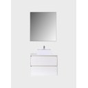 Ver imagem 7 de Gabinete para Banheiro com Cuba e Espelheira 80cm Mdf Branco Dubai - On Móveis