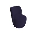 Ver imagem 5 de Poltrona Orgânica Bia Decorativa Redondo Minimalista Contemporâneo Bouclé Azul Marinho