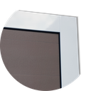 Ver imagem 4 de Porta Alumínio Lambril Miraggio c/Puxador e.Mix Corten 100 Brimak