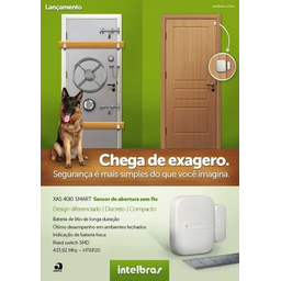 Sensor Magnético De Abertura Para Alarme Intelbras Xas 4010 Smart Sem fio - 8