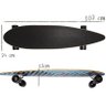 Skate Longboard 42´´ Completo Montado Profissional Madeira Roda 70 Speed Importway BW-015 Barato - 2