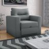 Sofa Cama Solteiro Marlene - Poltrona Cama Solteiro: Cinza - 3