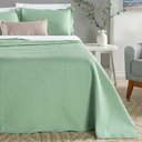 Ver imagem 2 de Kit Cobre Leito Colcha Clean Casal Dupla Face - Verde