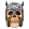 Enfeite Caveira Capacete Chifres Viking Crânio Resina - 1