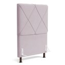 Ver imagem 1 de Cabeceira Cama Box Solteiro Mel 90cm com Frame Suede Rosa Bebê - Abmaza