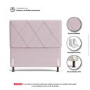 Ver imagem 3 de Cabeceira Cama Box Solteiro Mel 90cm com Frame Suede Rosa Bebê - Abmaza