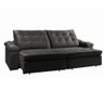 Sofá Retrátil Reclinável Houston 2,2m Csr Studio Veludo Preto - 7